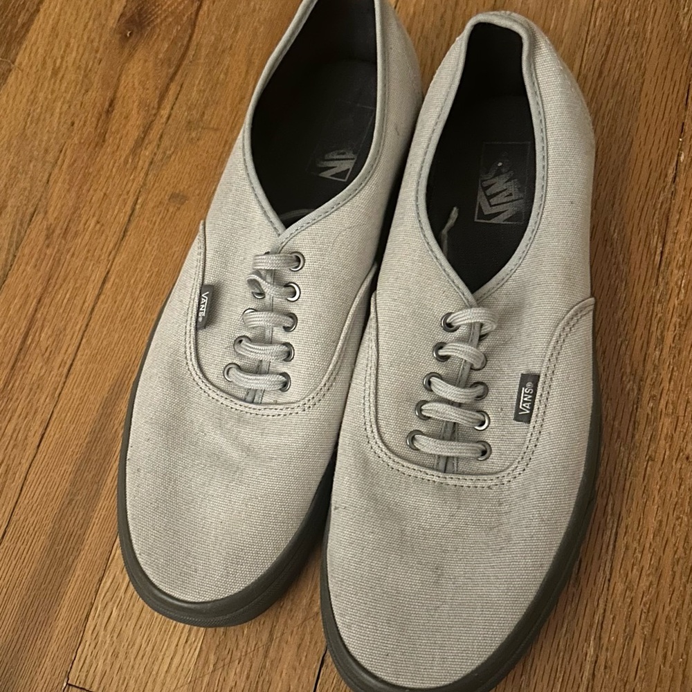 Vans Men's Gray Canvas Sneakers